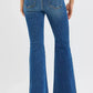 RISEN High Rise Flare Jeans - DAVERRI FASHIONS