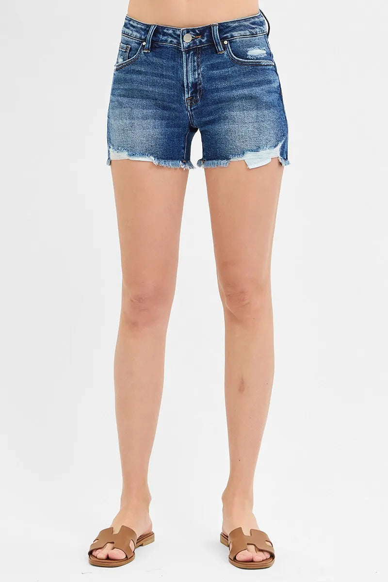 RISEN Low Rise Pikaboo Lining Shorts Denim Shorts