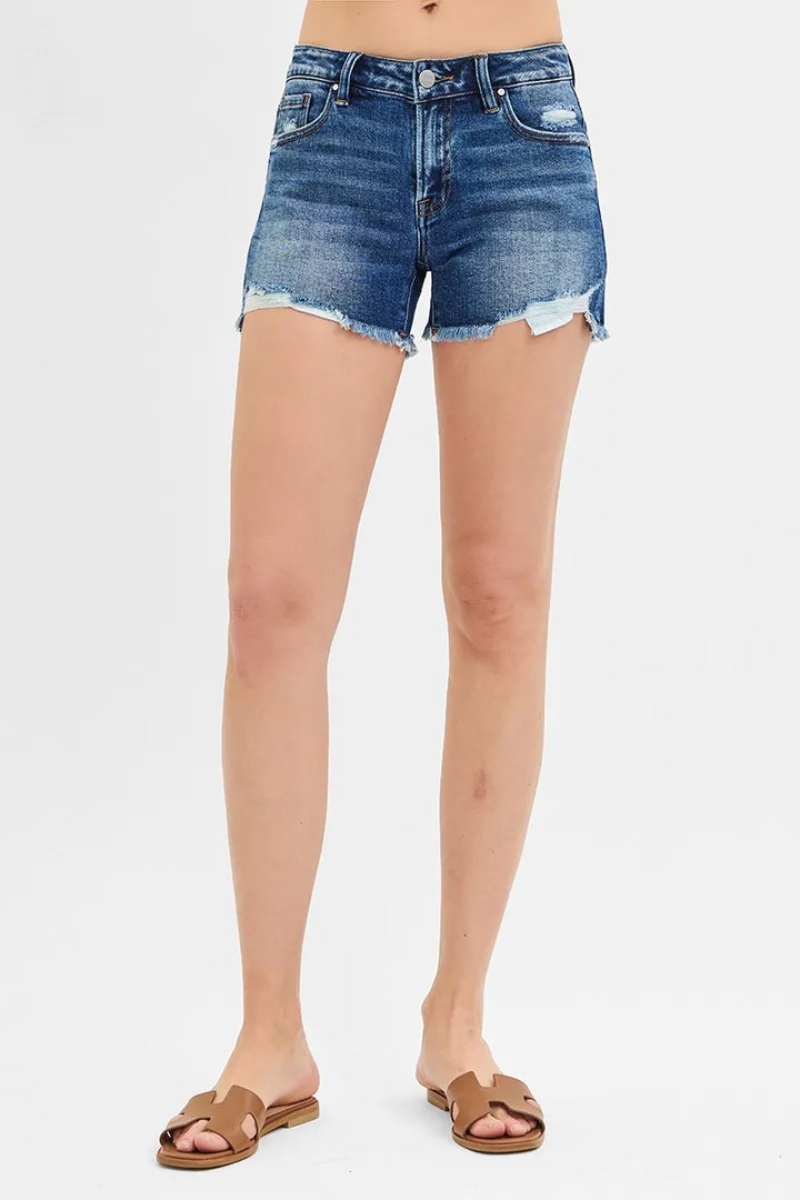 RISEN Low Rise Pikaboo Lining Shorts Denim Shorts