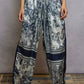 POL Floral Printed Woven Wide Leg Drawstring Pants - DAVERRI FASHIONS