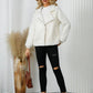 Pocketed Sherpa Zip Up Long Sleeve Jacket - DAVERRI FASHIONS
