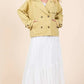 Mittoshop Double Breasted Long Sleeve Trench Coat Jacket