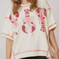 Sequin Lobster Half Sleeve T-Shirt - DAVERRI FASHIONS