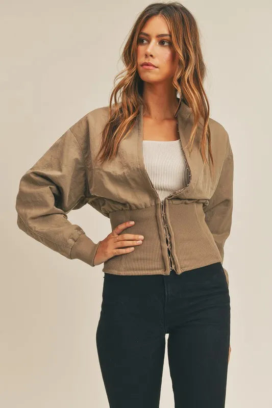 MABLE Long Sleeve Two Way Jacket | Daverri Fashions