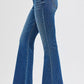 RISEN High Rise Flare Jeans - DAVERRI FASHIONS