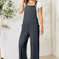 Double Take Full Size Wide Strap Overall with Pockets Overalls