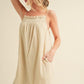 Aemi + Co Embroidered Trim Gauze Square Neck Mini Cami Dress Cami Dresses