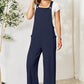 Double Take Full Size Wide Strap Overall with Pockets Overalls