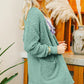 Zenana Long Sleeve Popcorn Sweater Cardigan with Pockets Cardigans