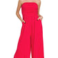Zenana Double Layered Strapless Tube Top Jumpsuit RUBY Jumpsuits