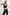 MONO B Ruched Front Active Tank BLACK L
