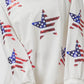 BiBi American Flag Sequin Star Sweatshirt Sweatshirts