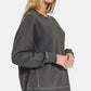 Zenana Full Size Pigment Dyed French Terry Sweatshirt - DAVERRI FASHIONS