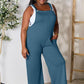 Double Take Full Size Wide Strap Overall with Pockets Overalls