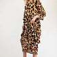 Celeste Full Size Leopard Asymmetrical Ruffle Midi Dress Plus Size