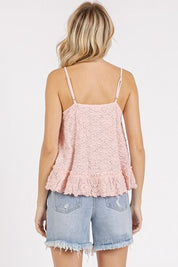 Mittoshop Textured V-Neck Cami Camisoles