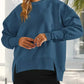 Daverri Fashions Casual Loose Side Slit Sweatshirt - DAVERRI FASHIONS