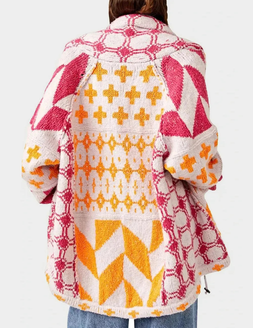 Collared Neck Long Sleeve Cardigan | Cardigans Daverri Fashions