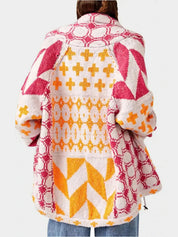Collared Neck Long Sleeve Cardigan | Cardigans Daverri Fashions