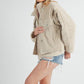 Aemi + Co Turtleneck Sherpa Jacket with Pockets Jackets
