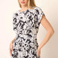 Mittoshop Tropical Print Top and Skirt Set Outfit Sets