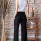 Heimish Full Size Solid Damask Casual Pants Plus Size Pants