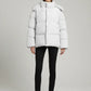 Pocketed Zip Up Hooded Puffer Jacket - DAVERRI FASHIONS