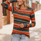 Keep Me Guessing Teal Herringbone cozy long-sleeve sweater