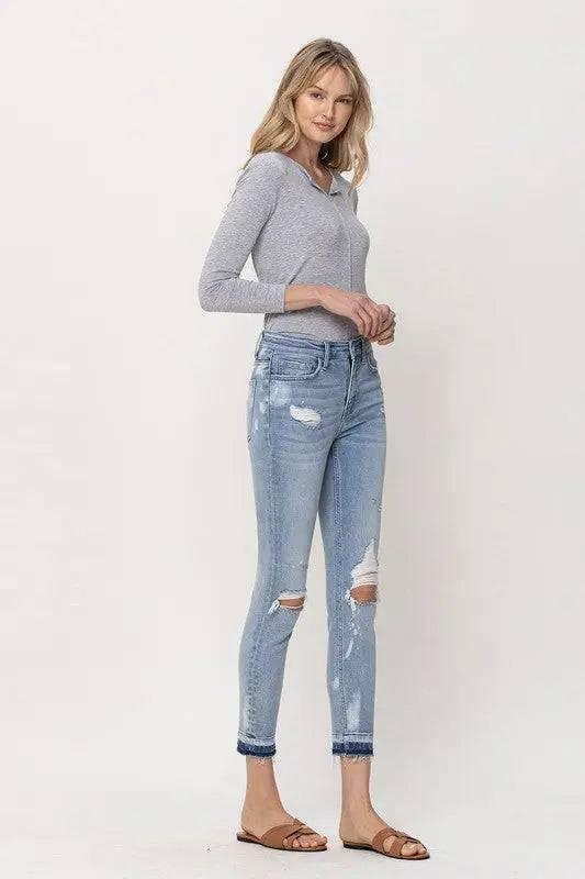 Mid-Rise Crop Skinny Jeans Jeans