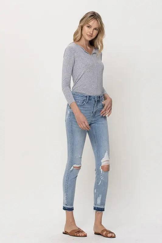 Mid-Rise Crop Skinny Jeans Jeans