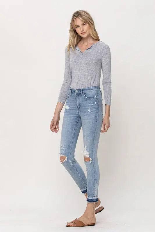 Mid-Rise Crop Skinny Jeans Jeans