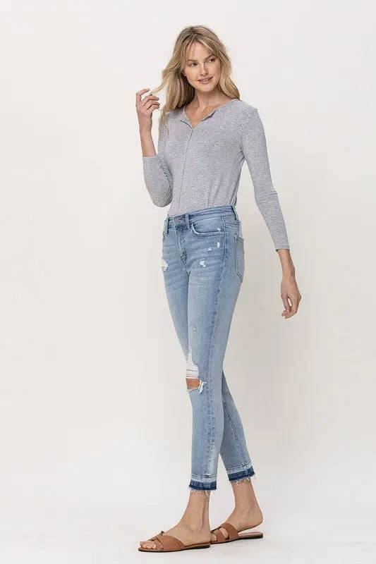 Mid-Rise Crop Skinny Jeans Jeans