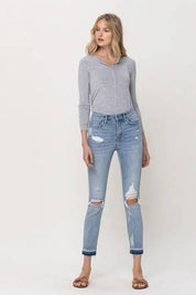 Mid-Rise Crop Skinny Jeans Jeans