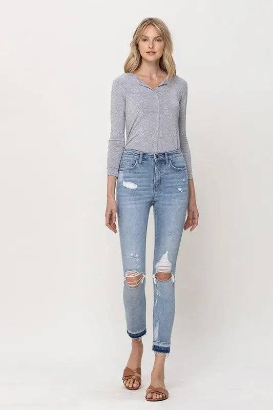 Mid-Rise Crop Skinny Jeans Jeans