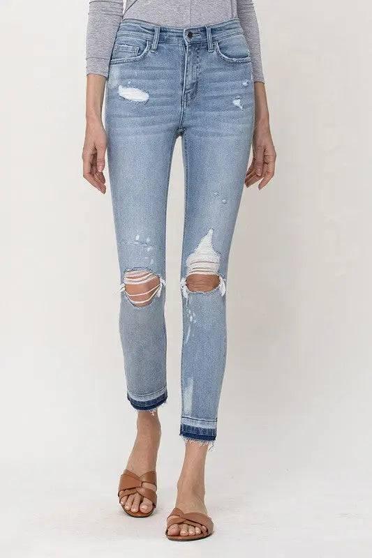 Mid-Rise Crop Skinny Jeans Jeans