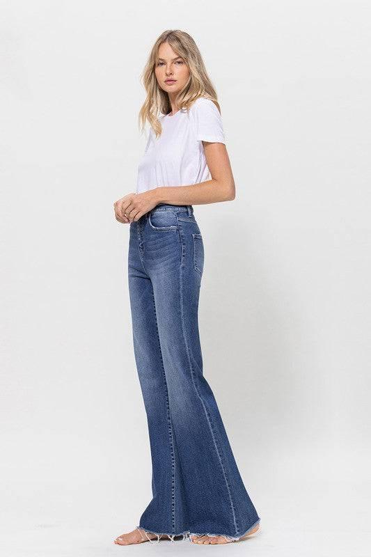 Vervet by flying monkey super high rise relaxed flare jeans Jeans