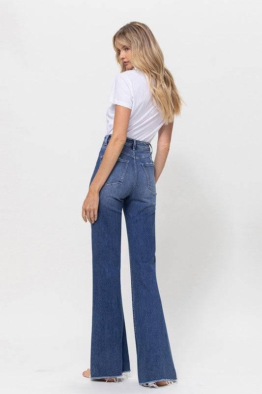 Vervet by flying monkey super high rise relaxed flare jeans Jeans