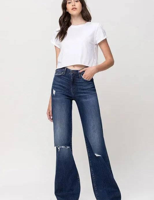 Women's Stretch High Rise Distressed Jeans Jeans