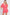 GeeGee Half Button V-Neck Linen Romper Pink Rompers