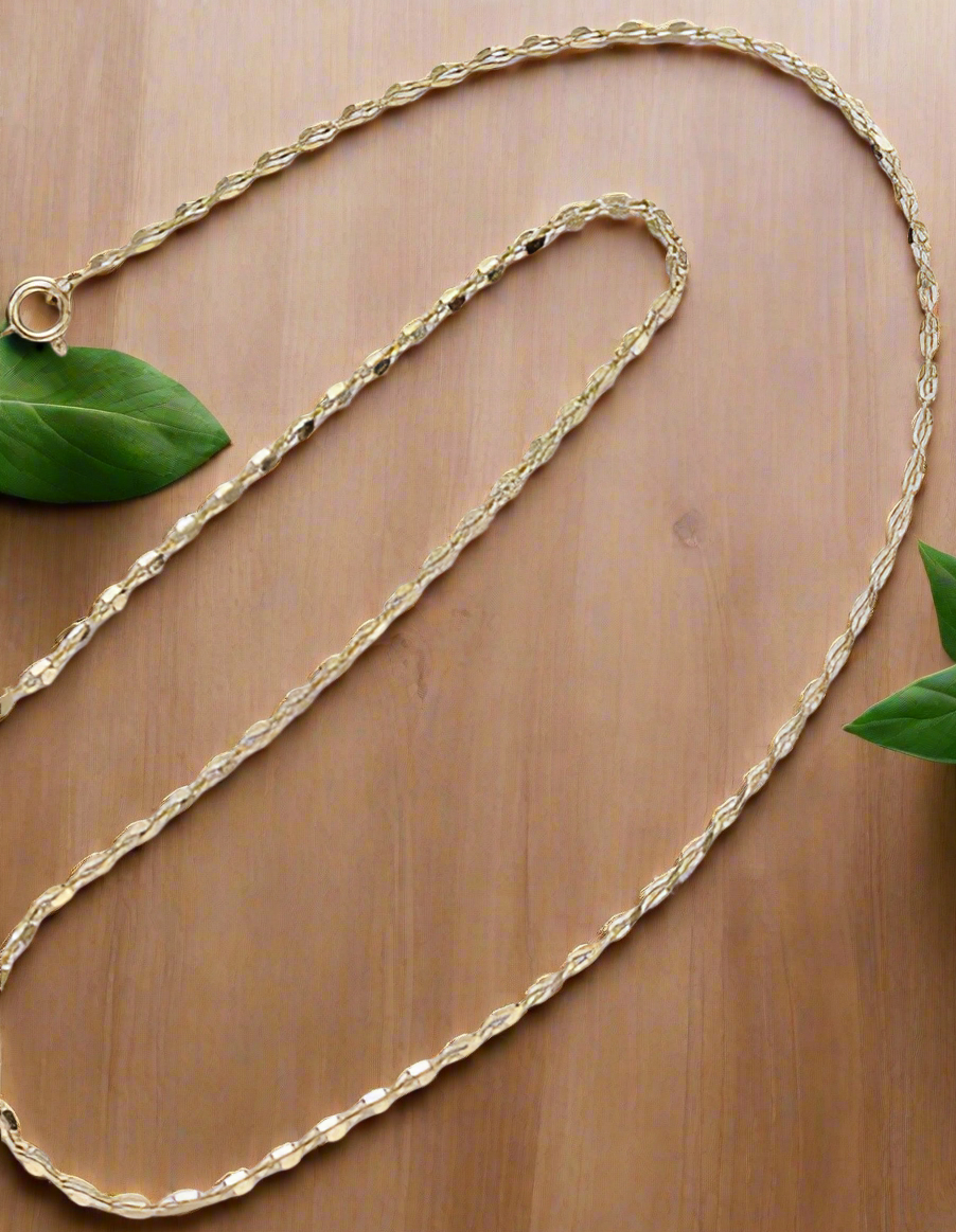 14/20 Gold Filled Dapped Cable Chain (1.3mm) Chains