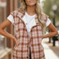 Pretty in Plaid Quilted Puffer Vest - DAVERRI FASHIONS