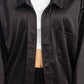 Oversized button-down satin shirt Shirts & Tops