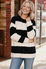 Downtown Darling Wide Stripe Sweater | Daverri Fashions