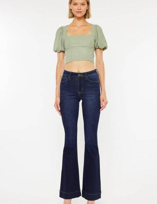 High Rise Dark Wash Kancan Flare Jeans Jeans