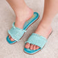 Juana Woven Sandals in Aqua Blue Sandals