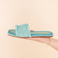 Juana Woven Sandals in Aqua Blue Sandals