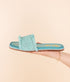 Juana Woven Sandals in Aqua Blue Sandals