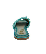 Juana Woven Sandals in Aqua Blue | Sandals Daverri Fashions