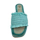 Juana Woven Sandals in Aqua Blue Sandals