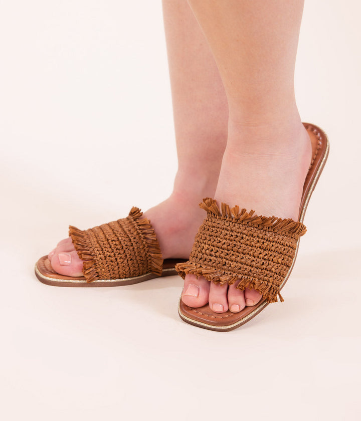 Juana Woven Sandals in Tan 130 Sandals